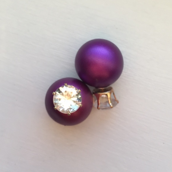 🔴𝟱/$𝟭𝟱🔴𝗖𝗟𝗘𝗔𝗥𝗔𝗡𝗖𝗘 Purple Earrings NEW - Picture 3 of 9